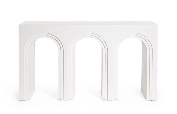 Consola alba din MDF Rhome Twin - imagine 2