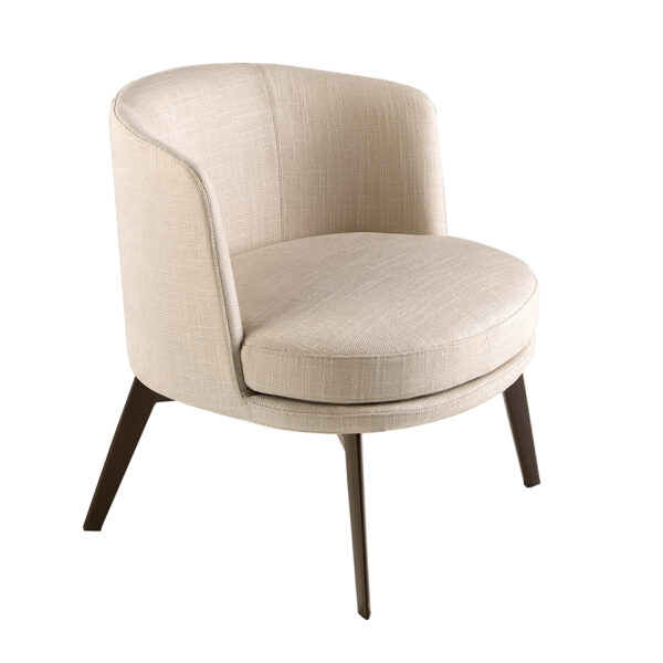 Fotoliu crem din tesatura si metal Allure - imagine 4
