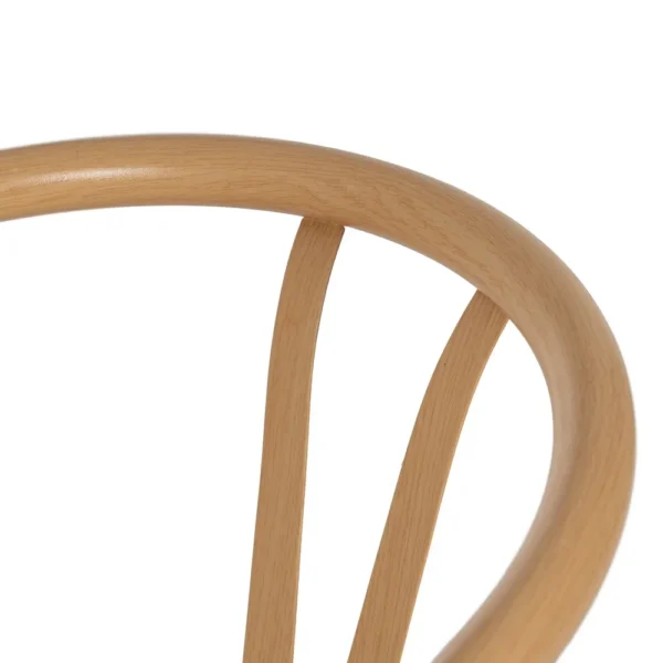 Set 2 scaune dining bej natur din metal si fibre naturale Lysse - imagine 7