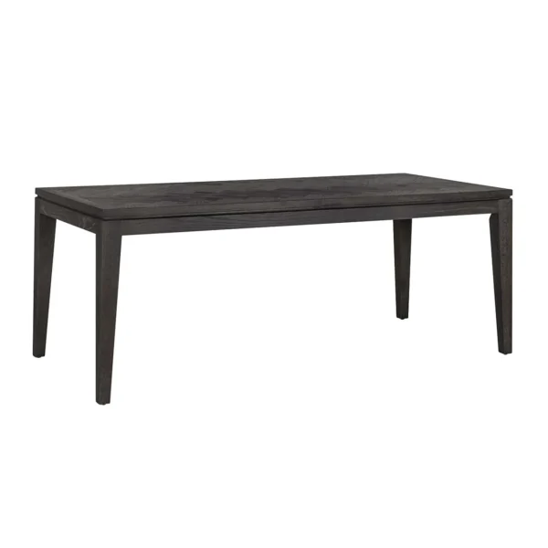 Masa dining neagra din lemn de stejar Blackbone
