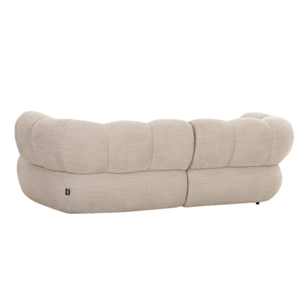 Canapea bej deschis din tesatura boucle Cairo - imagine 4