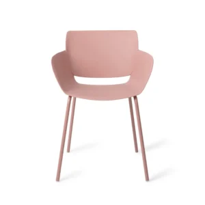 Set 2 scaune de exterior roz din polipropilena Filley