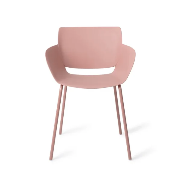 Set 2 scaune de exterior roz din polipropilena Filley