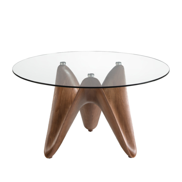 Masa dining maro din lemn Ø150 Crystal II