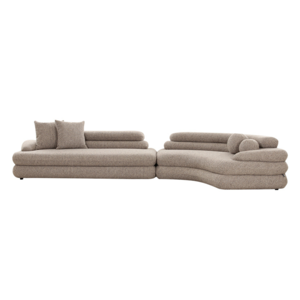 Coltar bej din tesatura boucle Cairo