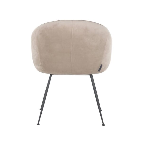 Scaun dining bej din catifea Avanti - imagine 4