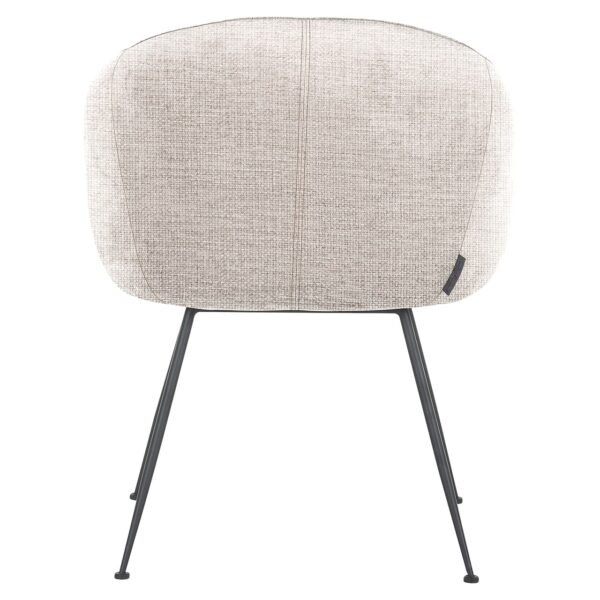 Scaun dining bej din tesatura texturata Avanti - imagine 4