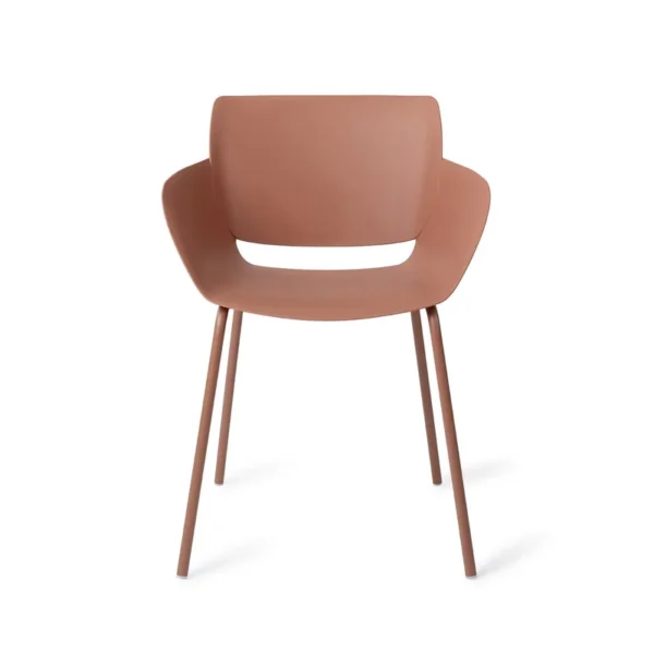 Set 2 scaune de exterior caramizii din polipropilena Filley