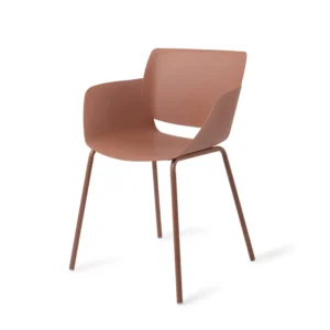 Set 2 scaune de exterior caramizii din polipropilena Filley