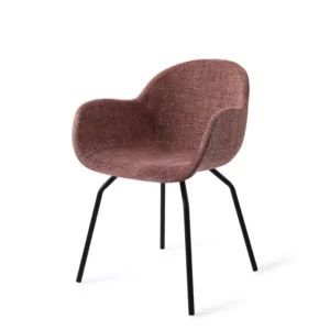 Scaun dining din tesatura rosu ruginiu Otsu