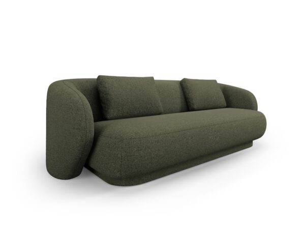 Canapea verde din tesatura chenille Marly - imagine 3