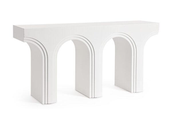 Consola alba din MDF Rhome Shape - imagine 3