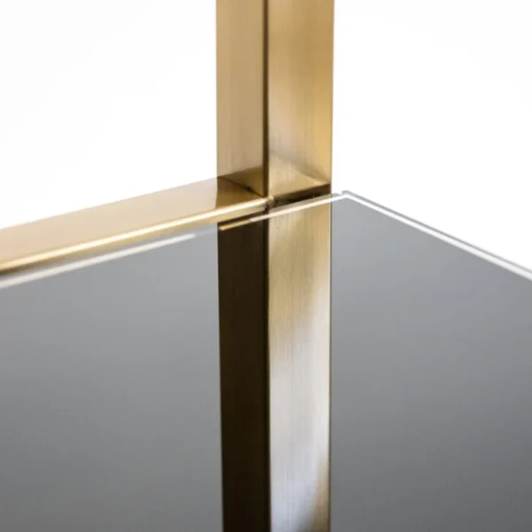 Dulap auriu mat din inox si sticla 230cm Magnus - imagine 5