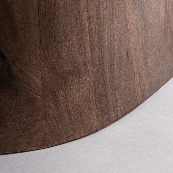 Masa dining maro din travertin si lemn 220x100 Sannum - imagine 4