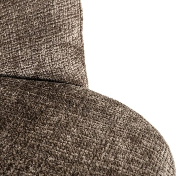 Scaun dining rotativ maro din tesatura chenille Zendaya - imagine 6