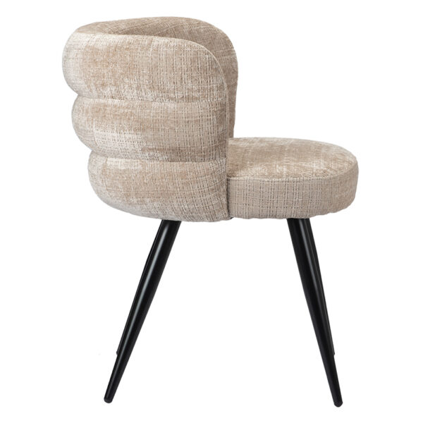 Set 2 scaune dining bej din tesatura Cloud - imagine 2