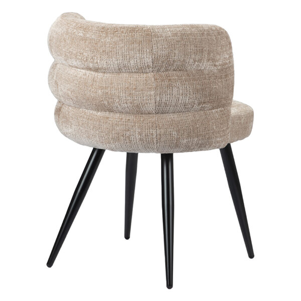 Set 2 scaune dining bej din tesatura Cloud - imagine 4