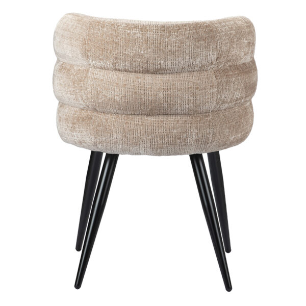 Set 2 scaune dining bej din tesatura Cloud - imagine 3