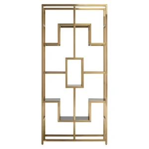 Dulap auriu mat din inox si sticla 230cm Magnus