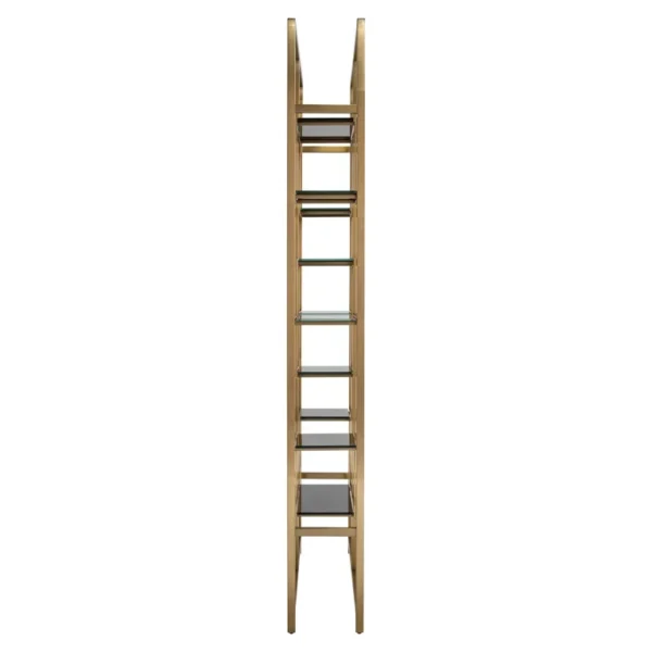 Dulap auriu mat din inox si sticla 230cm Magnus - imagine 3