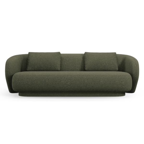 Canapea verde din tesatura chenille Marly