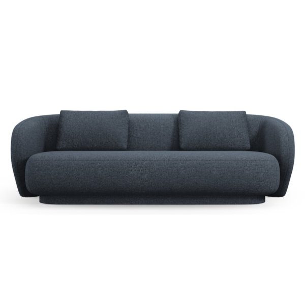 Canapea albastru inchis din tesatura chenille Marly