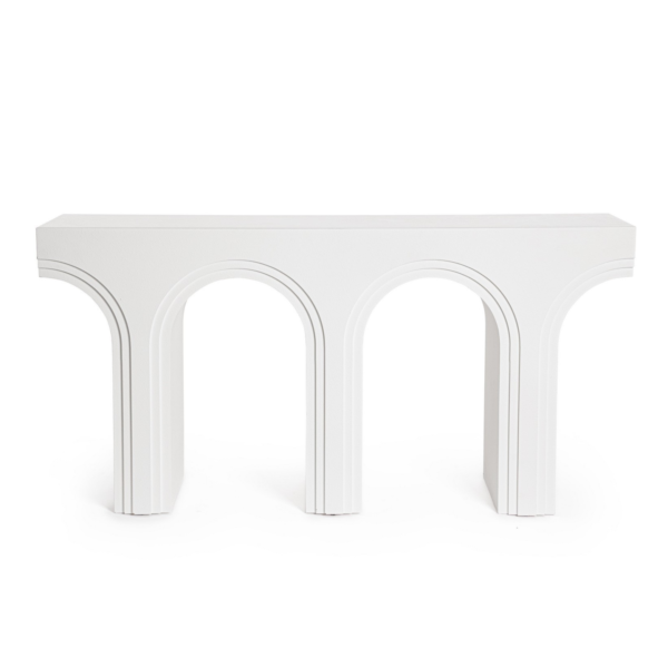 Consola alba din MDF Rhome Shape