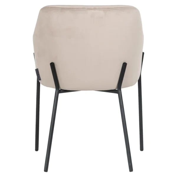 Scaun dining bej din catifea Fay - imagine 4
