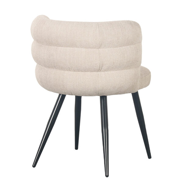 Set 2 scaune dining alb bej din tesatura Cloud - imagine 3