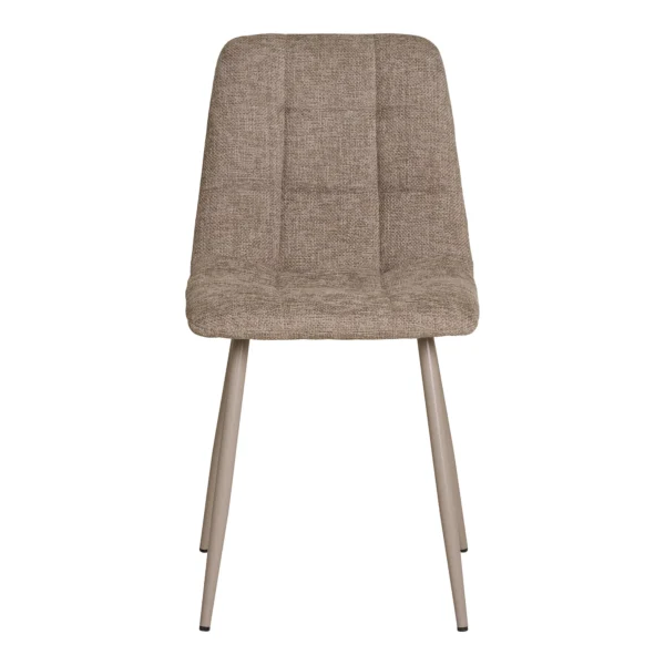Set 2 scaune dining gri deschis din tesatura Middlefart - imagine 3