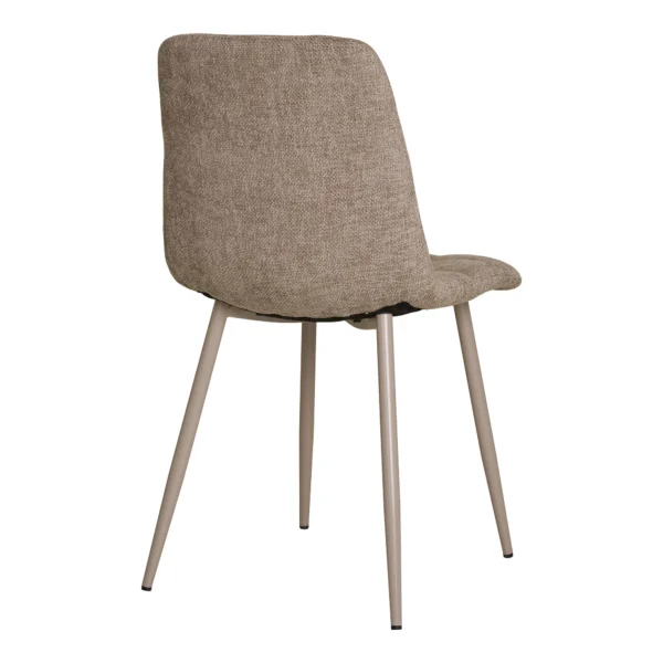 Set 2 scaune dining gri deschis din tesatura Middlefart - imagine 5