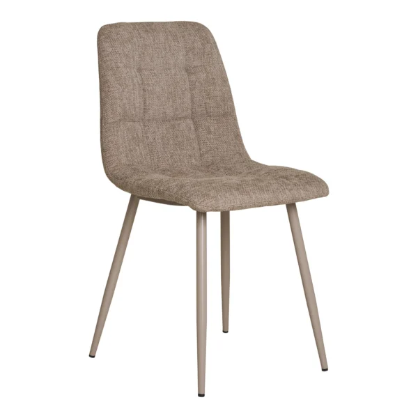 Set 2 scaune dining gri deschis din tesatura Middlefart