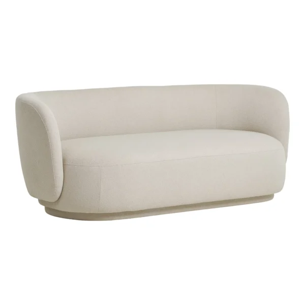 Canapea bej din tesatura boucle Ginevra - imagine 4