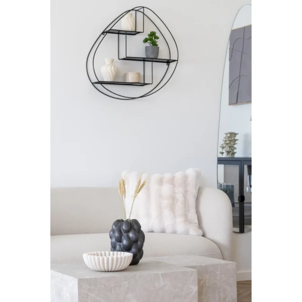 Canapea bej din tesatura boucle Ginevra - imagine 3
