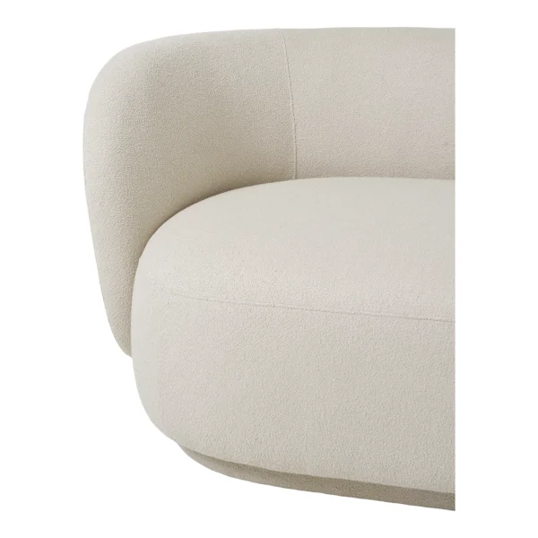 Canapea bej din tesatura boucle Ginevra - imagine 6