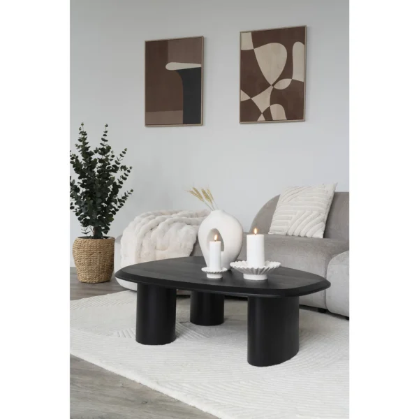 Masa de cafea neagra din MDF Tirano - imagine 3