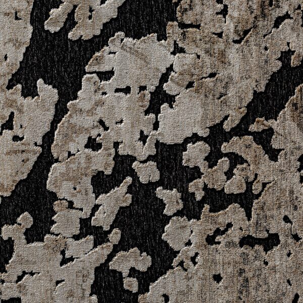 Covor negru din tesatura chenille si vascoza 240x340 Arleth - imagine 6