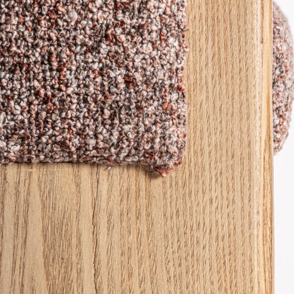 Scaun de bar maro/natur din catifea boucle Veyron - imagine 8