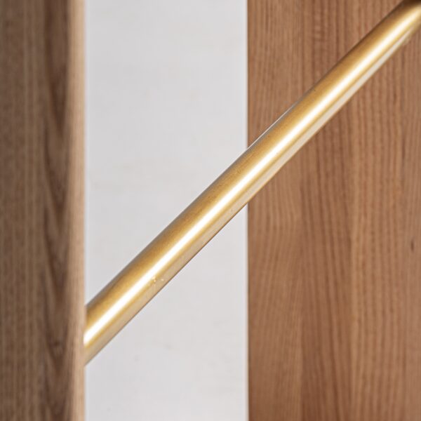 Scaun de bar maro/natur din catifea boucle Veyron - imagine 9