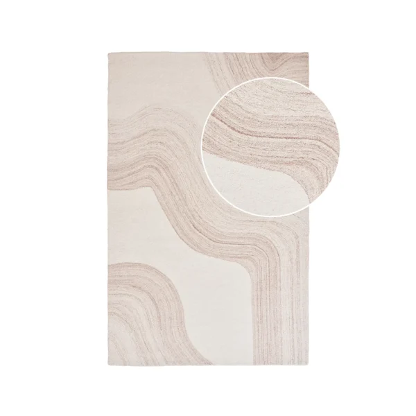 Covor bej ivoire din lana 160x230 cm Surat