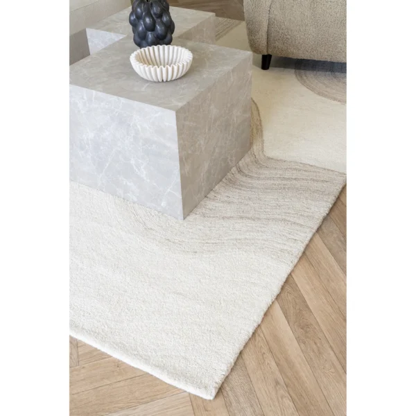 Covor bej ivoire din lana 200x300 cm Surat - imagine 3