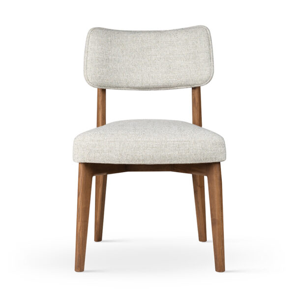 Scaun dining bej din tesatura si lemn Minotti - imagine 2