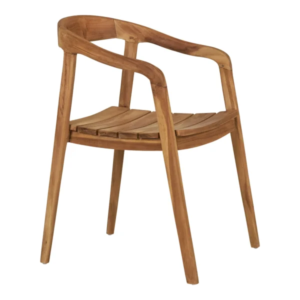 Scaun dining maro din lemn de tec Otero - imagine 3