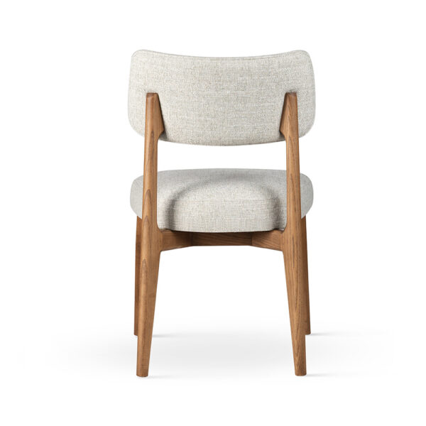 Scaun dining bej din tesatura si lemn Minotti - imagine 5
