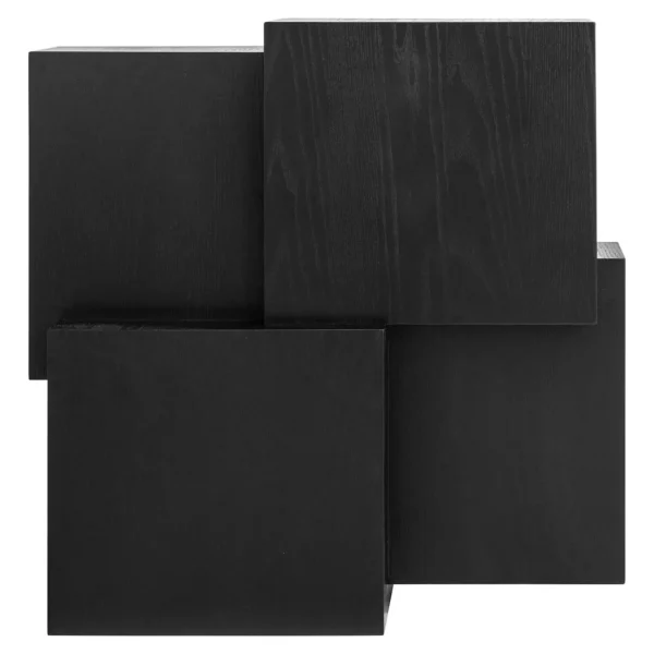 Masa de cafea neagra din lemn de stejar Lennox - imagine 5