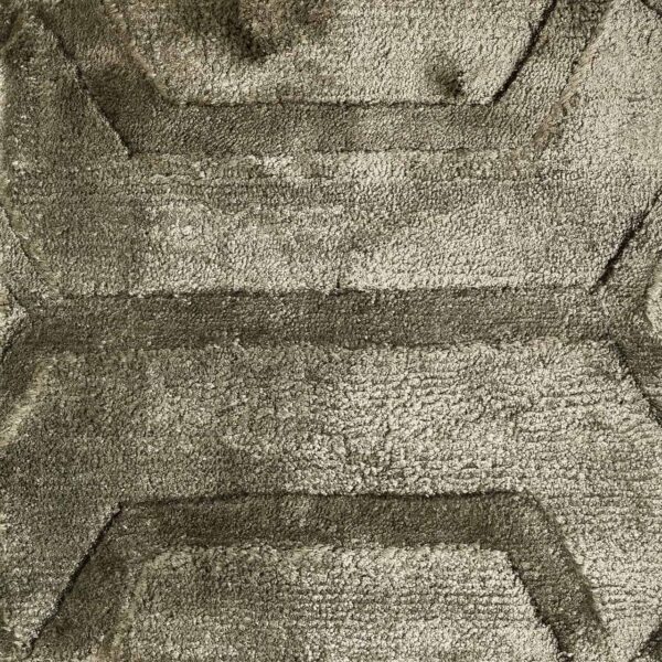 Covor verde olive din bumbac si poliester 200x300 Liva - imagine 5