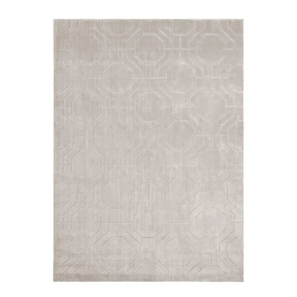 Covor bej din bumbac si poliester 200x300 Flynn