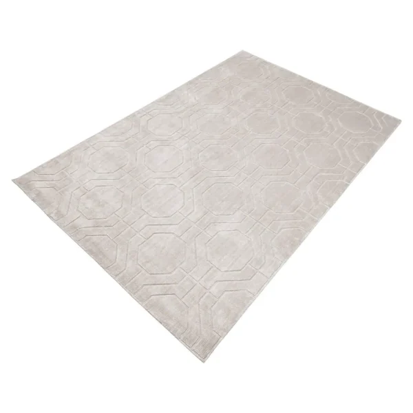 Covor bej din bumbac si poliester 200x300 Flynn - imagine 2