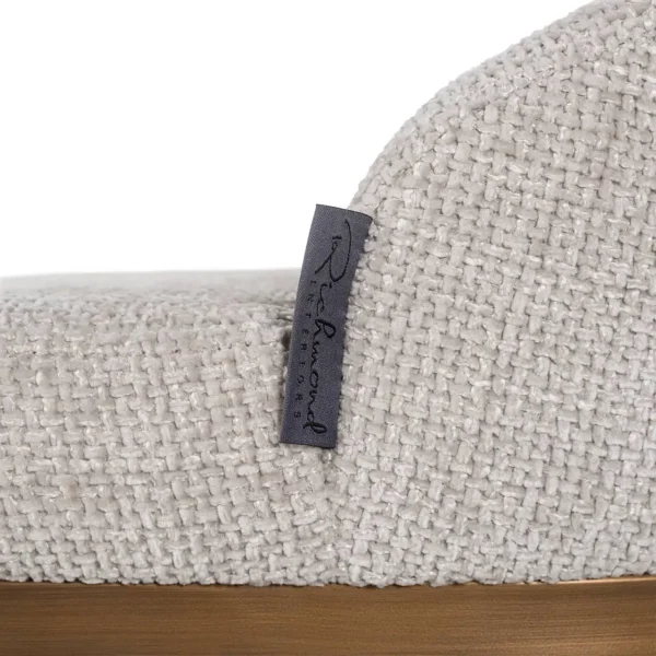 Scaun de bar bej din tesatura texturata auriu aramiu H103cm Bolton - imagine 6