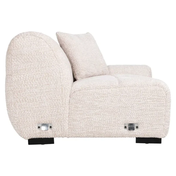 Canapea crem din tesatura boucle Charelle - imagine 5